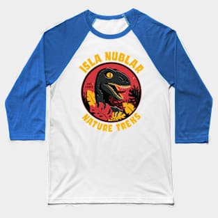 Isla Nublar Nature Treks Dinosaur Baseball T-Shirt